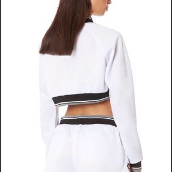 Starter Crop Track Jacket W/ Pink LF Screen Print - Picture 3 of 5